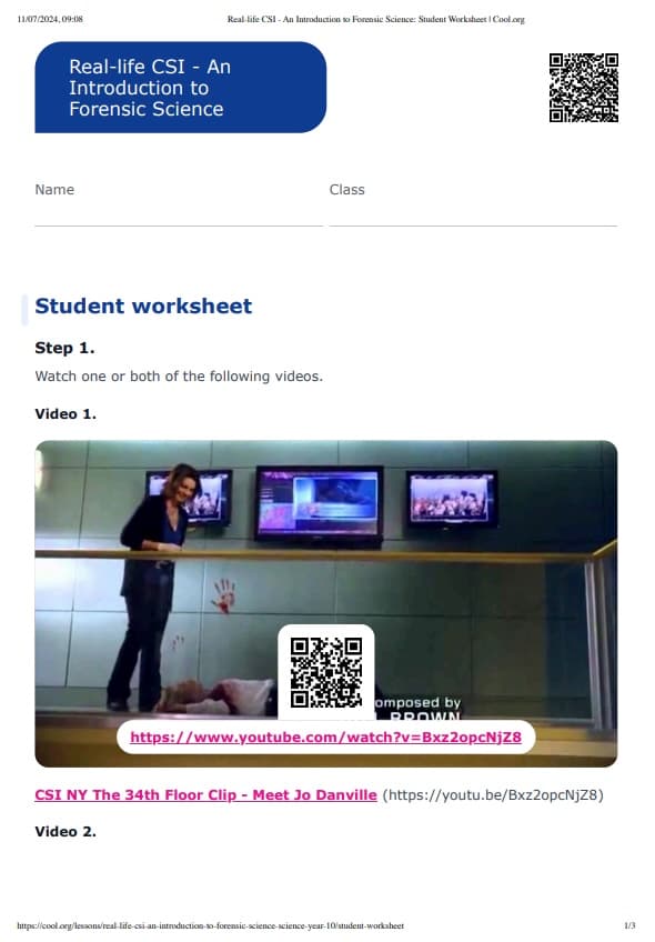 Sample Worksheet