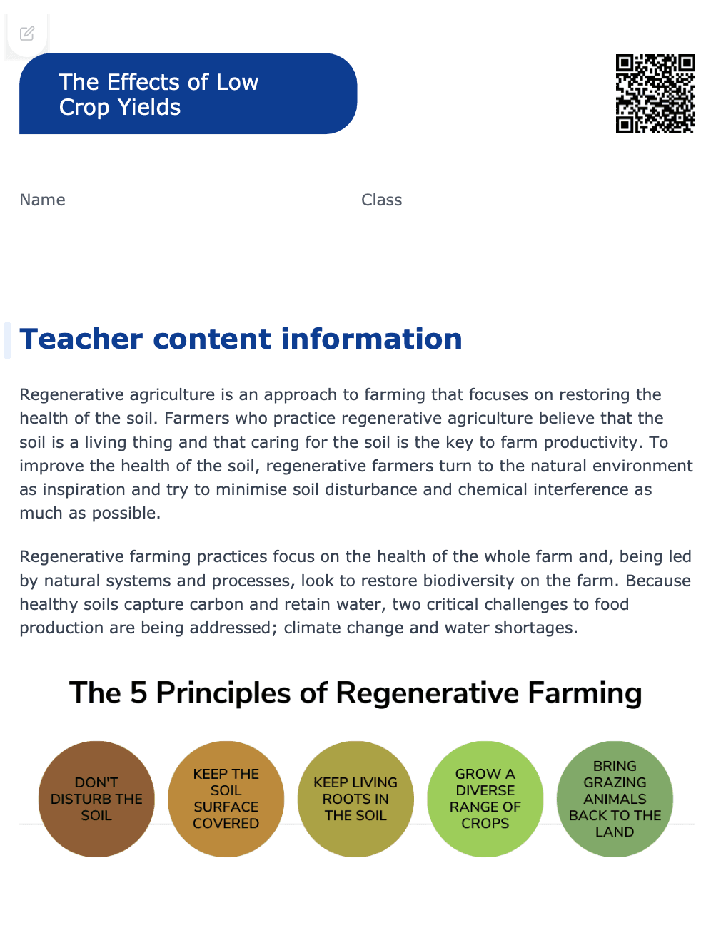 Sample Worksheet