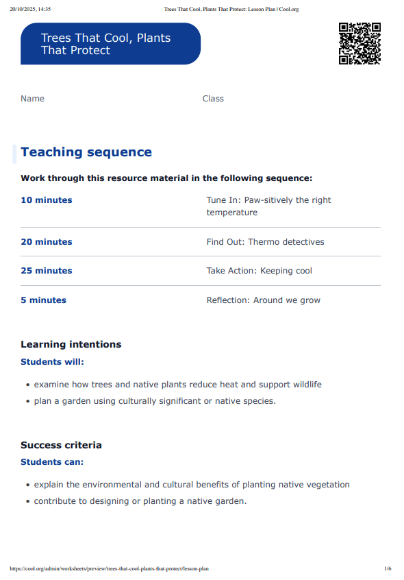 Sample Worksheet