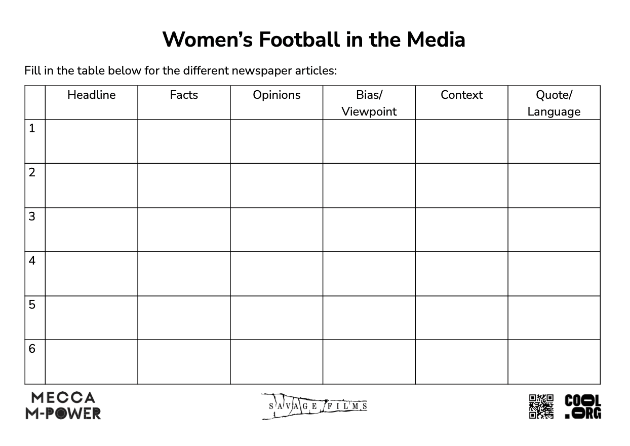 Sample Worksheet