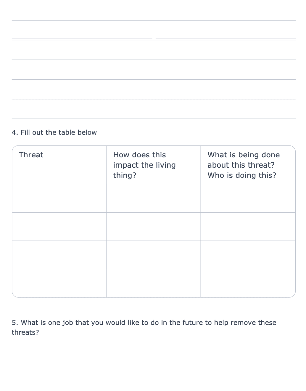 Sample Worksheet