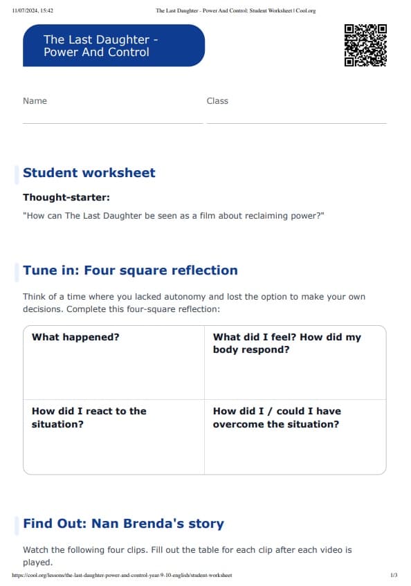 Sample Worksheet