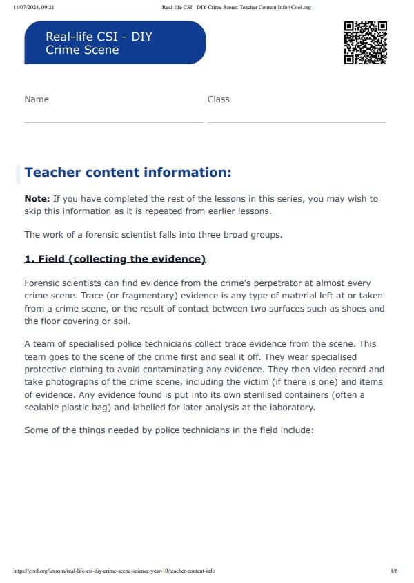 Sample Worksheet