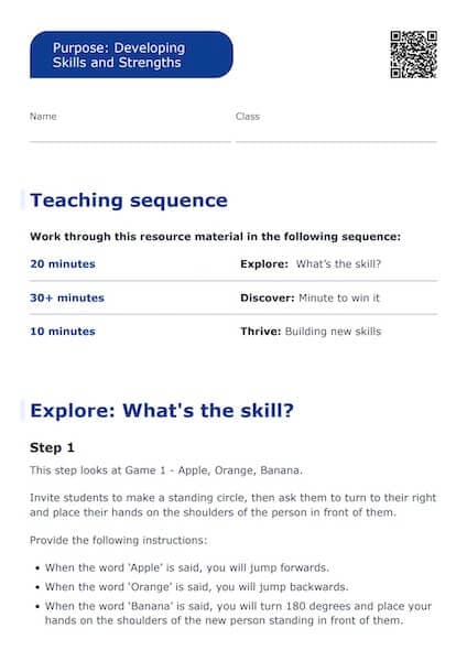 Sample Worksheet