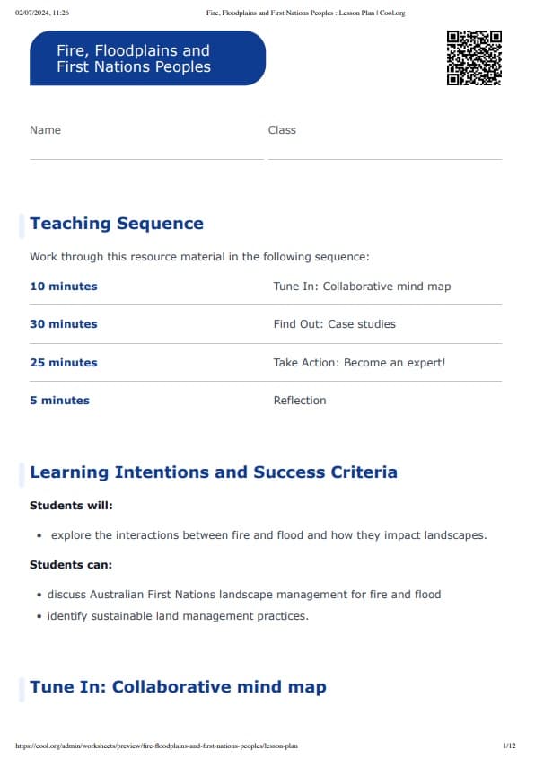 Sample Worksheet