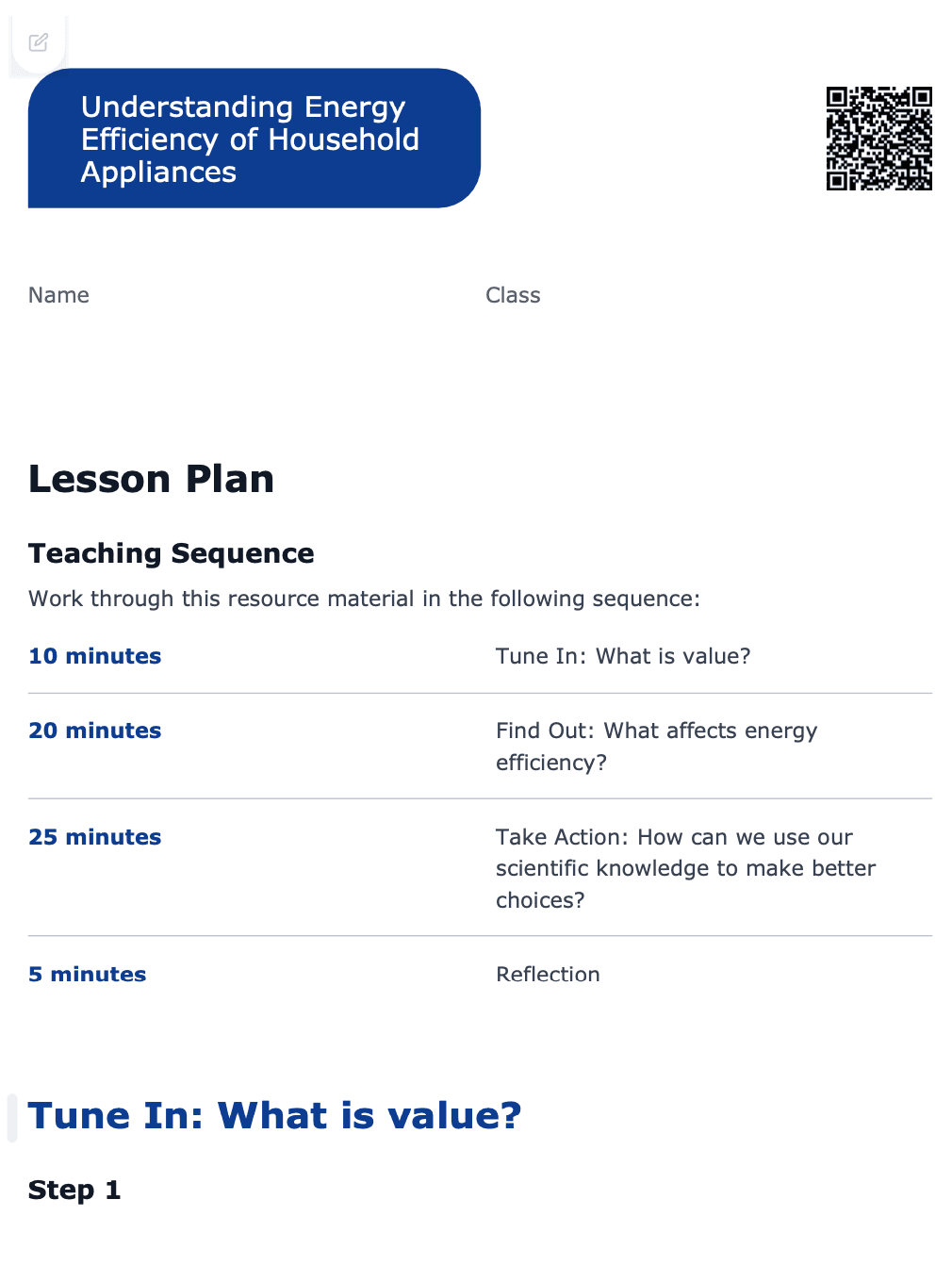 Sample Worksheet