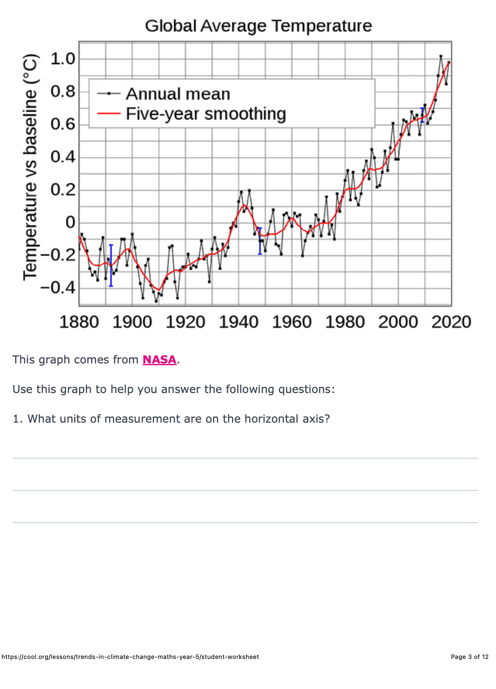 Sample Worksheet