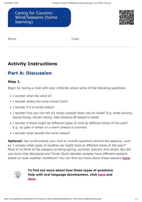 Sample Worksheet