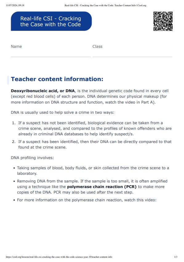 Sample Worksheet
