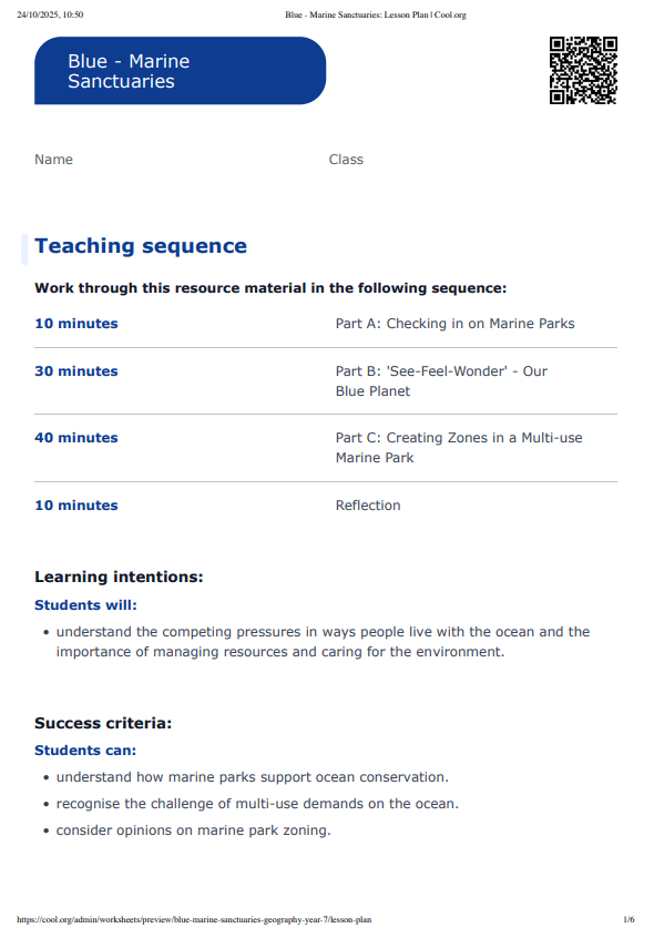 Sample Worksheet