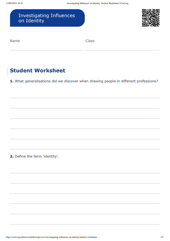Sample Worksheet