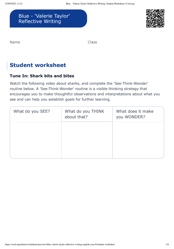 Sample Worksheet