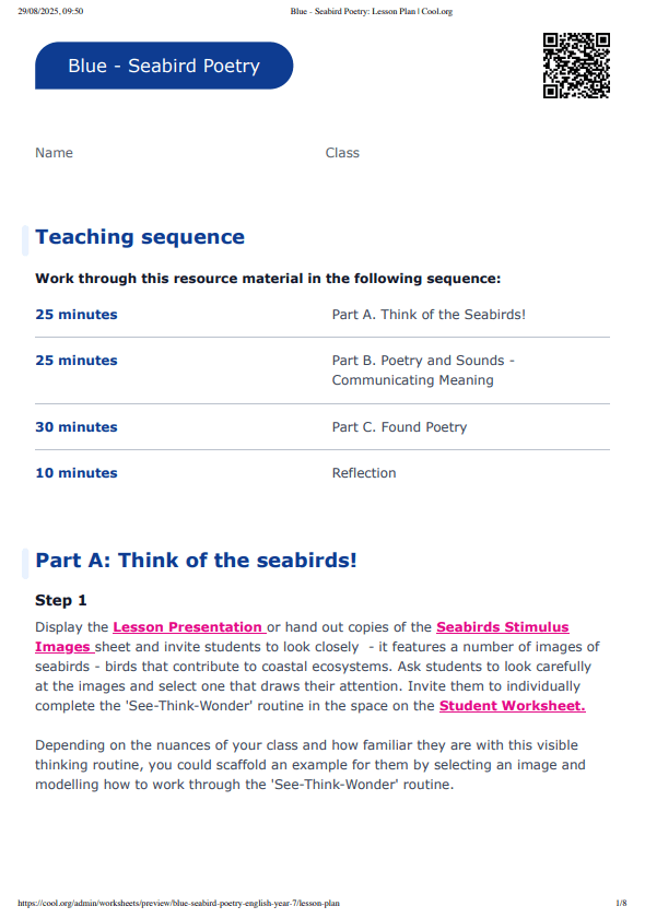 Sample Worksheet