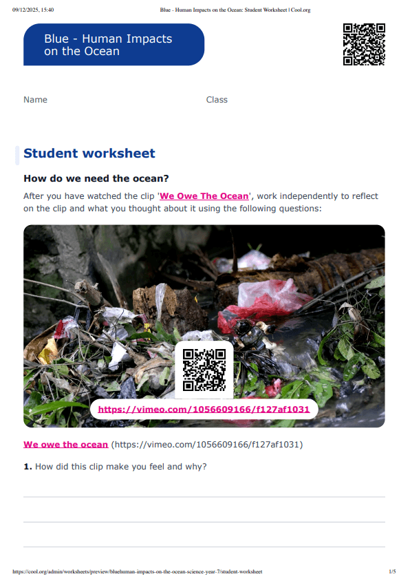 Sample Worksheet