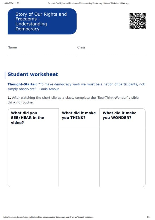 Sample Worksheet