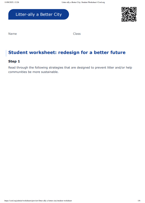 Sample Worksheet