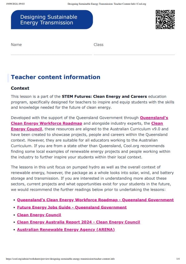 Sample Worksheet