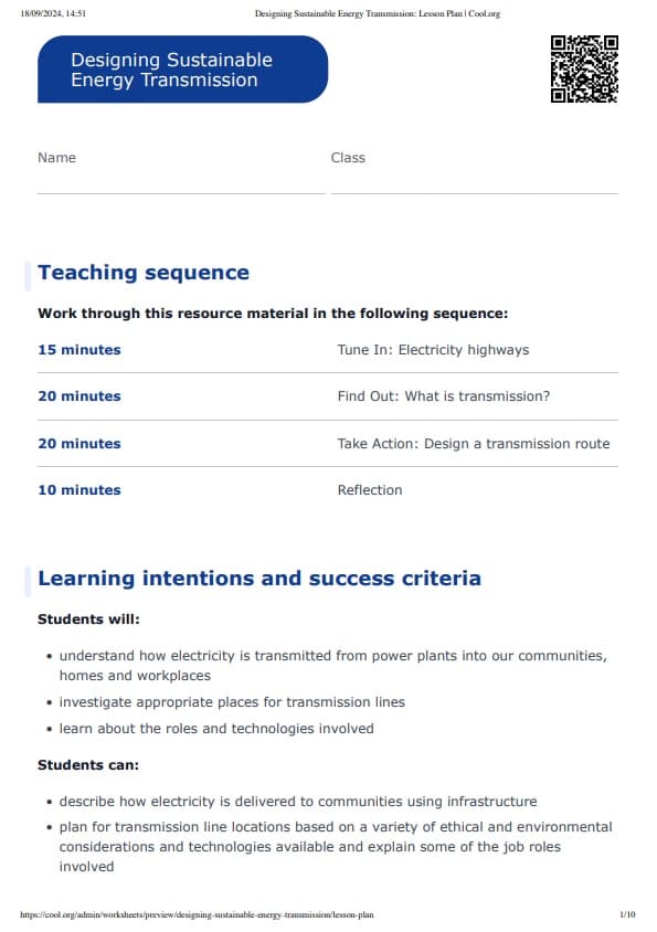 Sample Worksheet