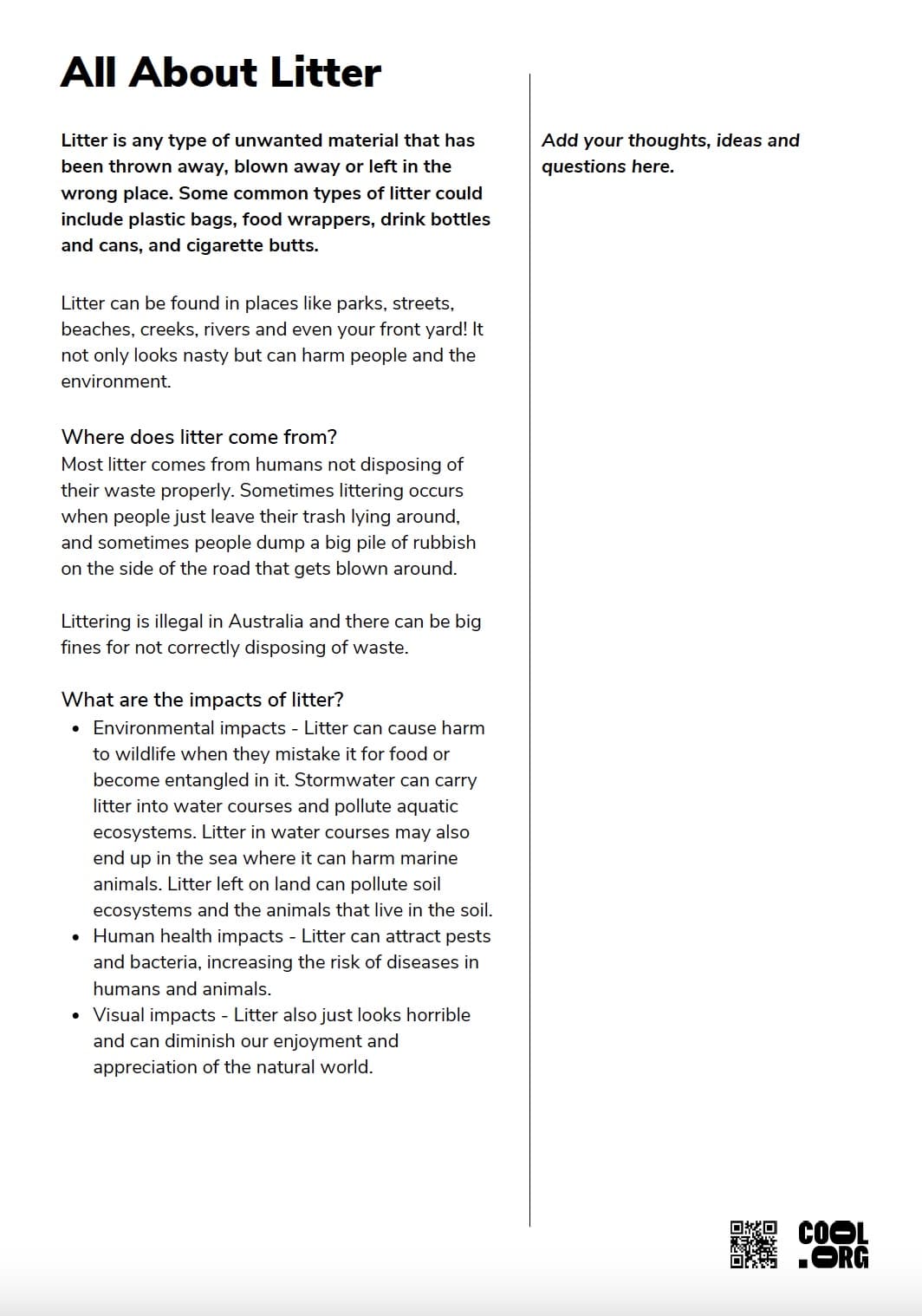 Sample Worksheet
