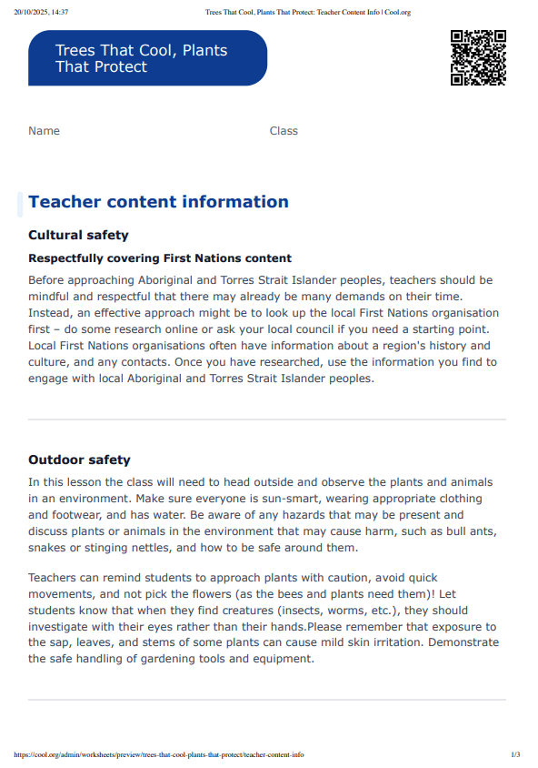 Sample Worksheet