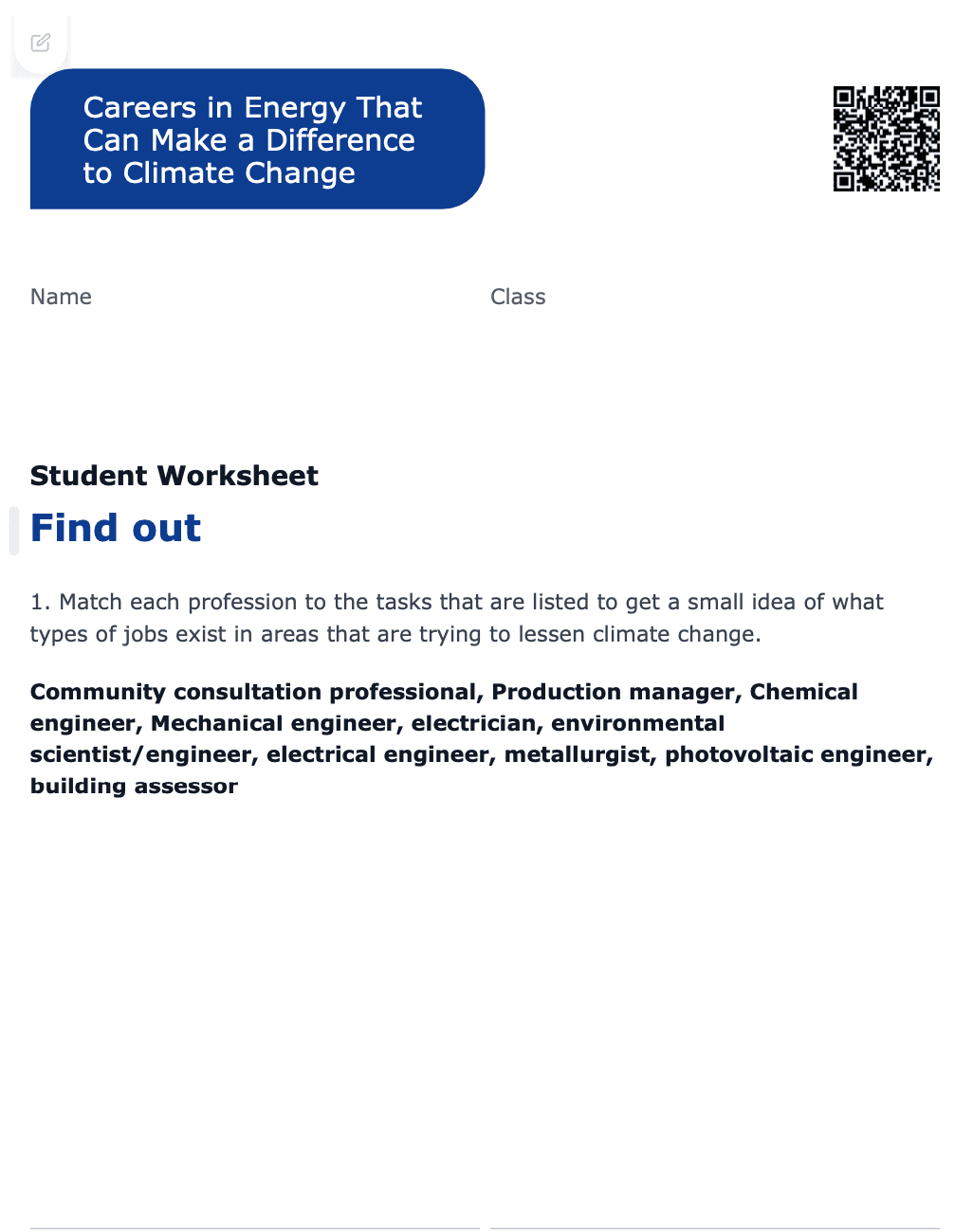 Sample Worksheet