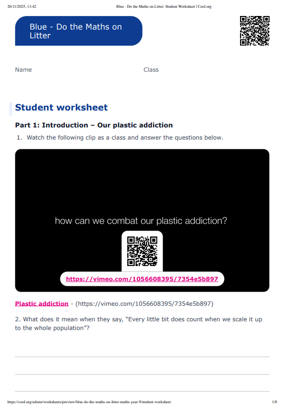 Sample Worksheet