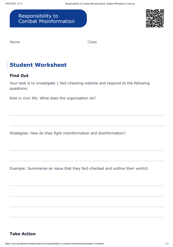 Sample Worksheet