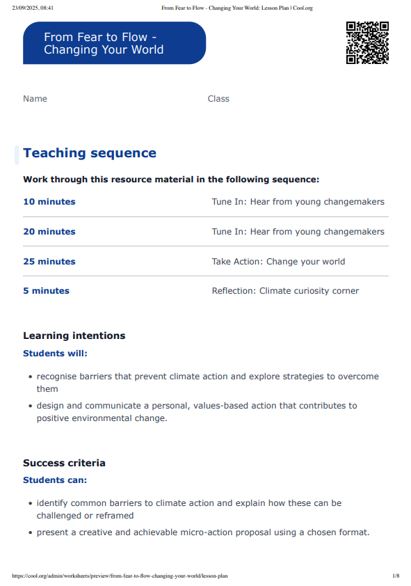 Sample Worksheet