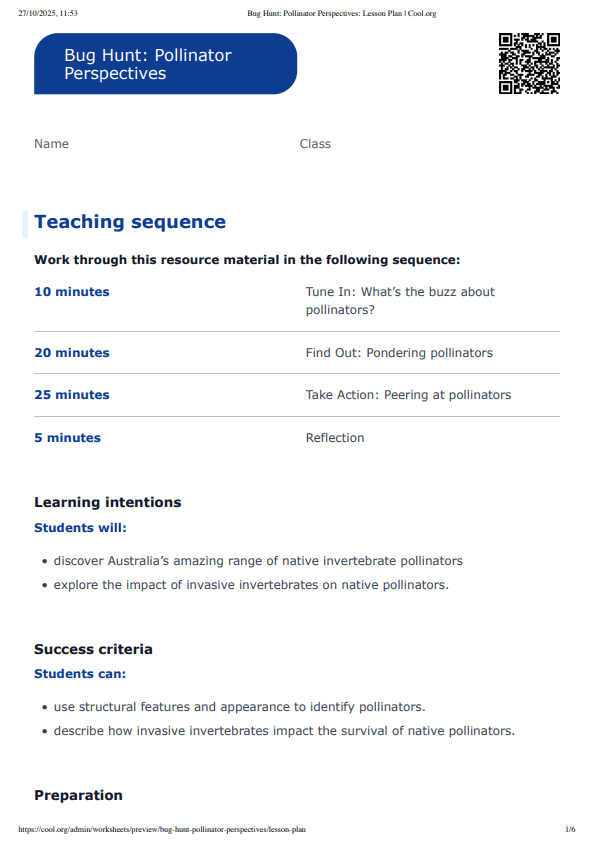 Sample Worksheet