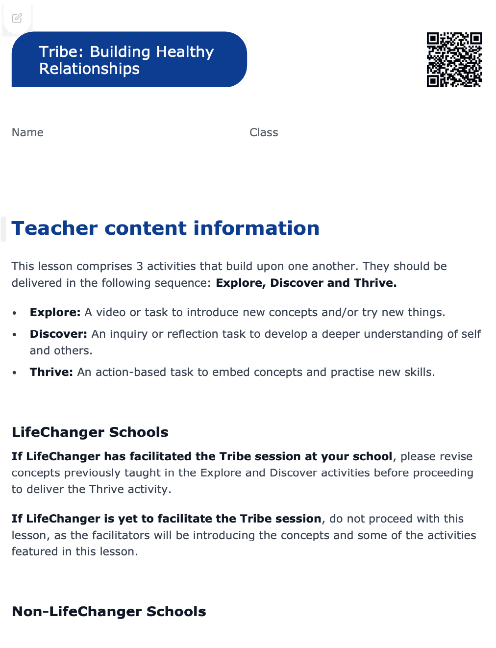 Sample Worksheet