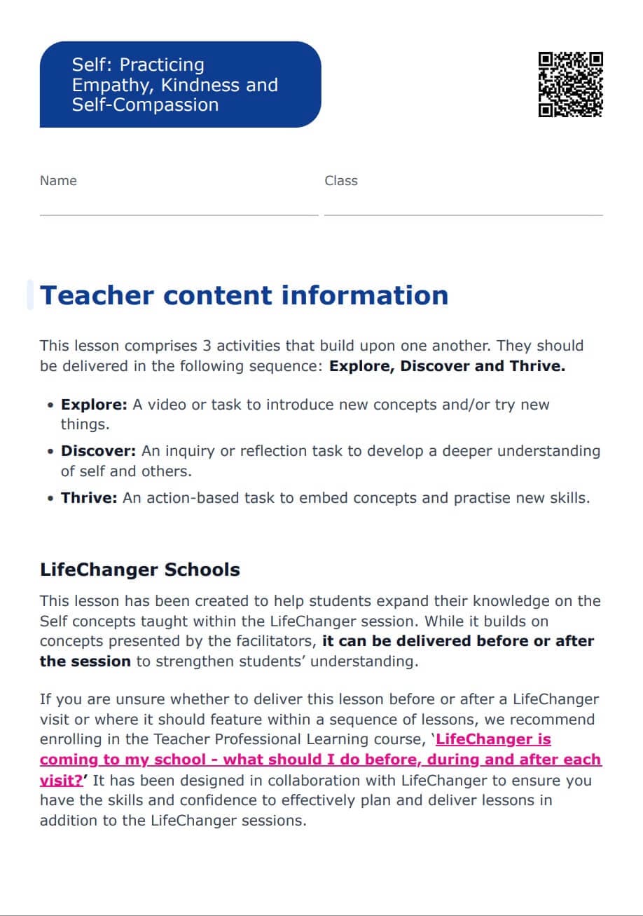 Sample Worksheet