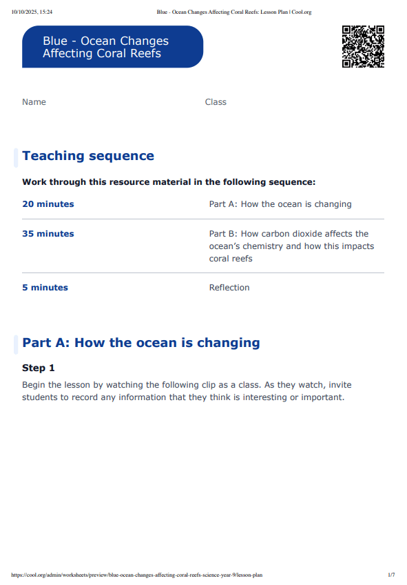 Sample Worksheet
