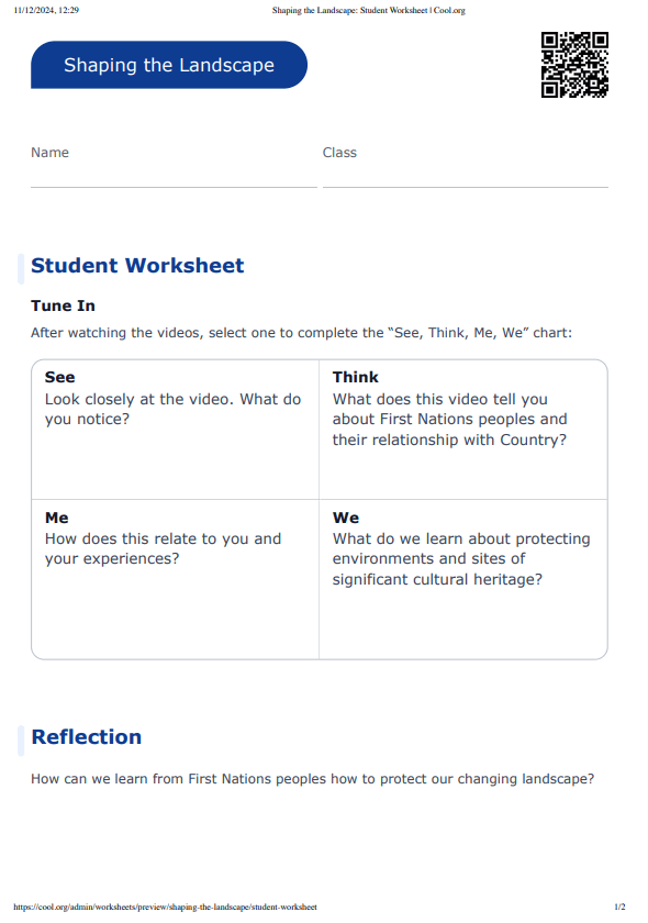 Sample Worksheet