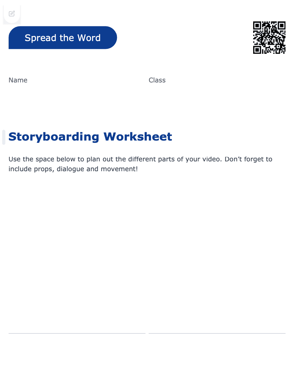 Sample Worksheet