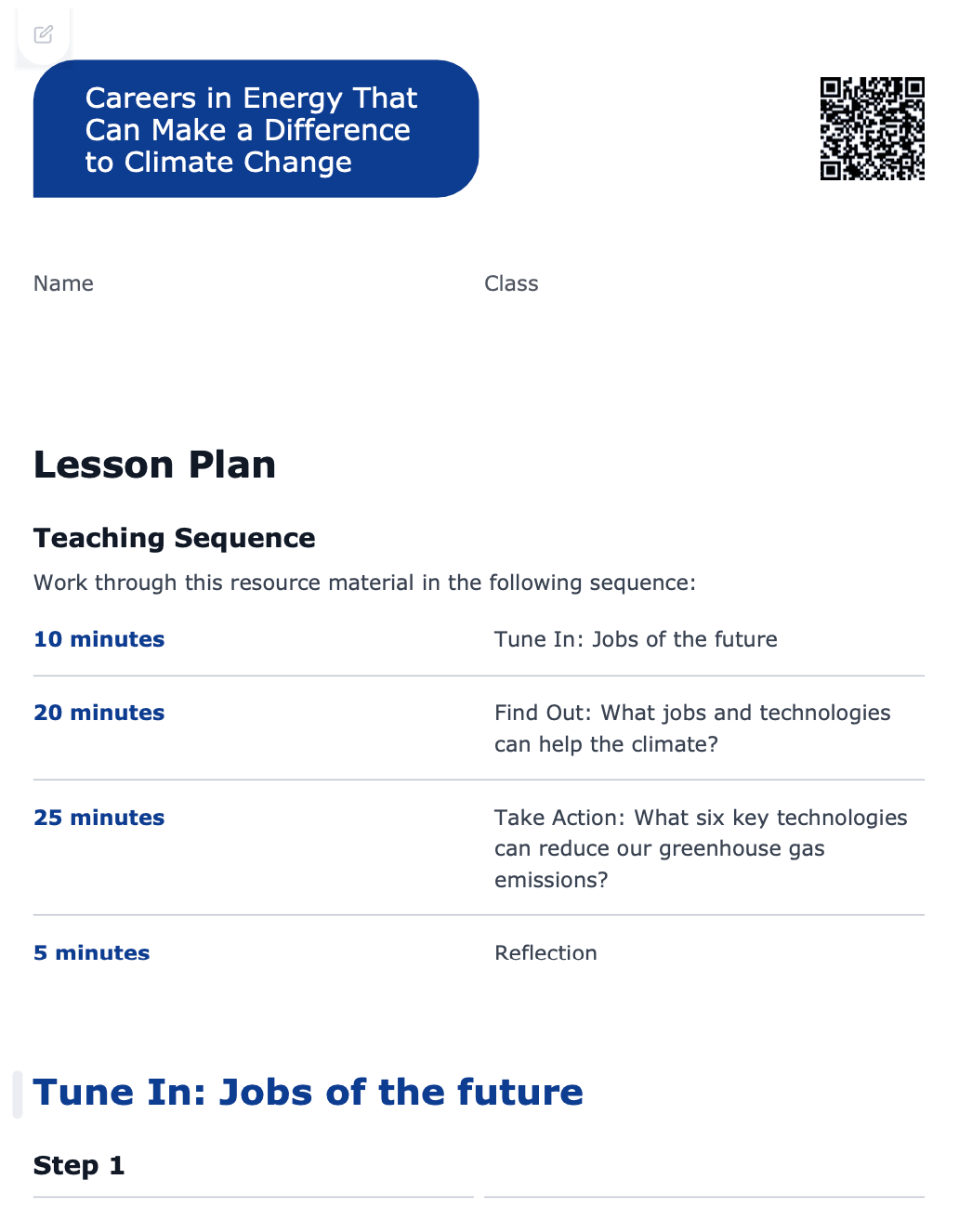 Sample Worksheet