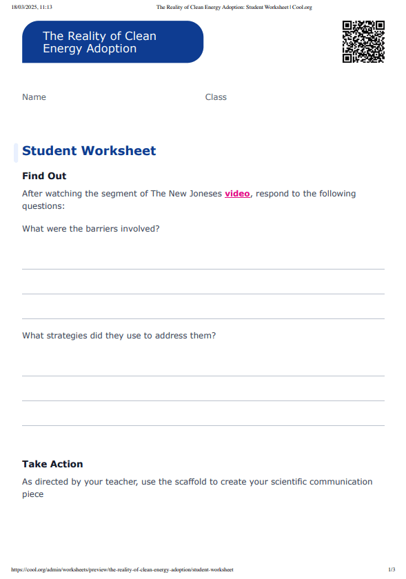 Sample Worksheet
