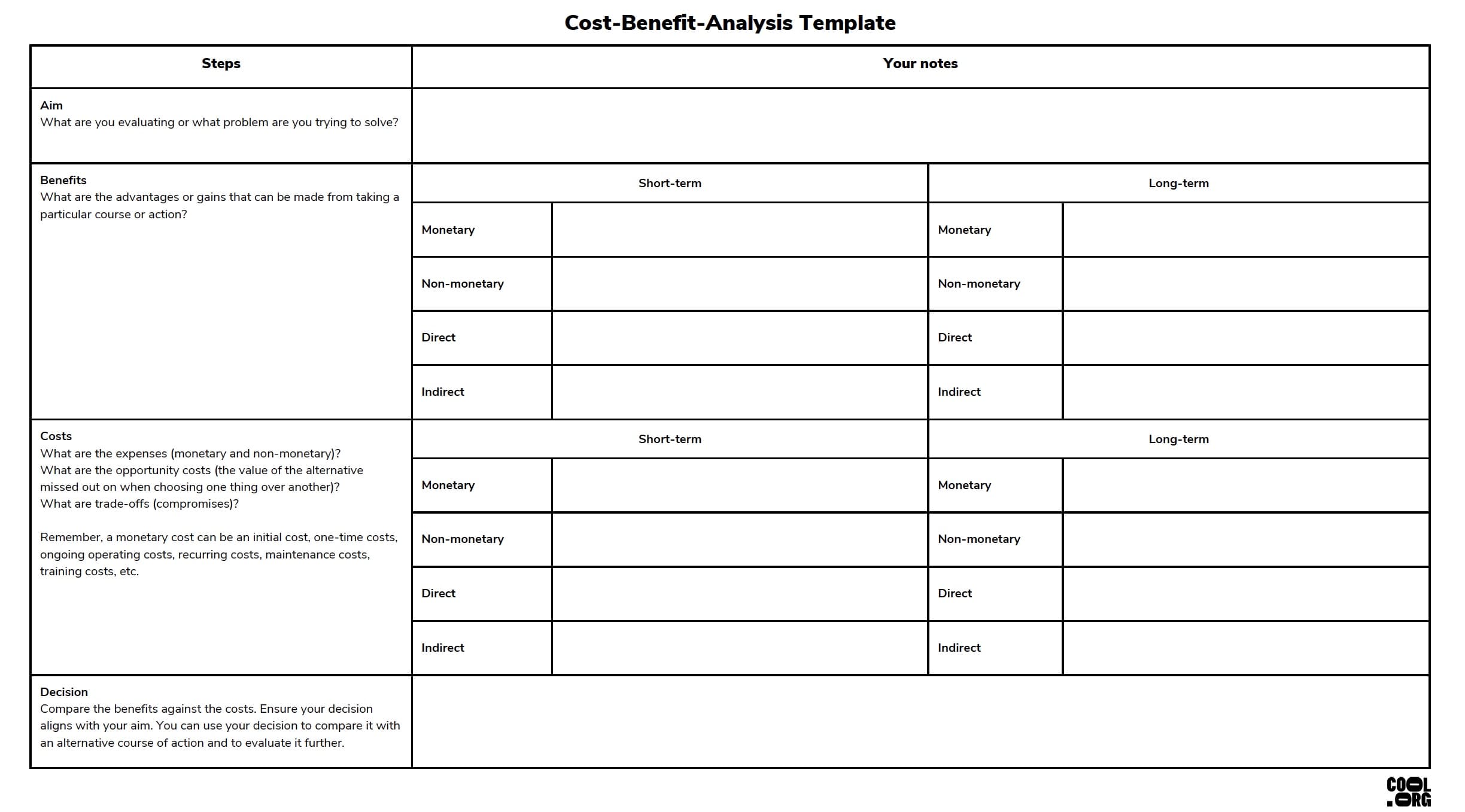 Sample Worksheet