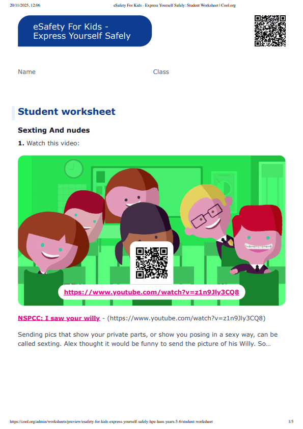 Sample Worksheet