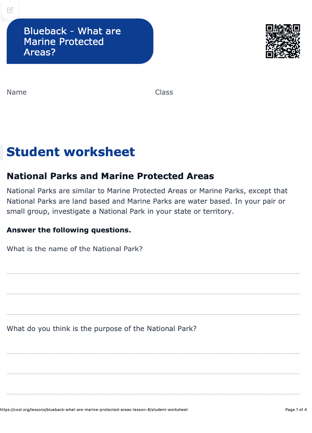 Sample Worksheet