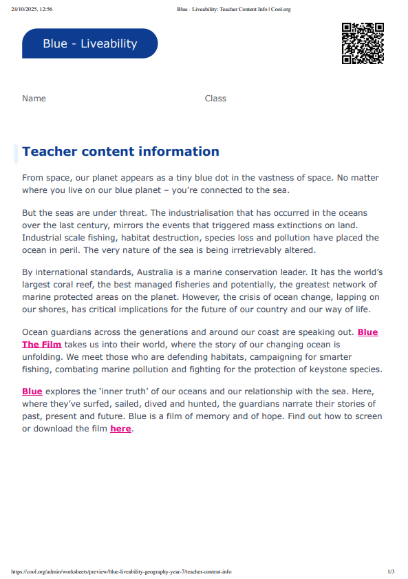 Sample Worksheet
