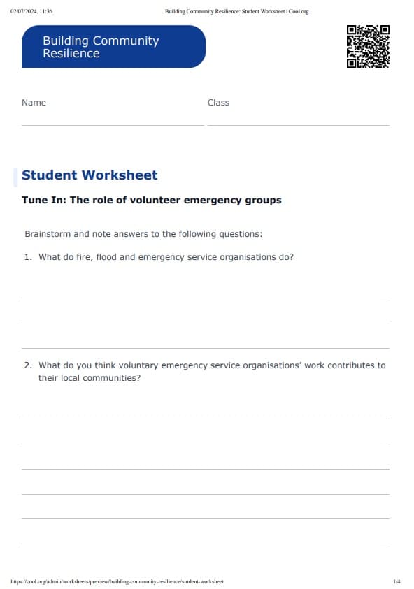 Sample Worksheet