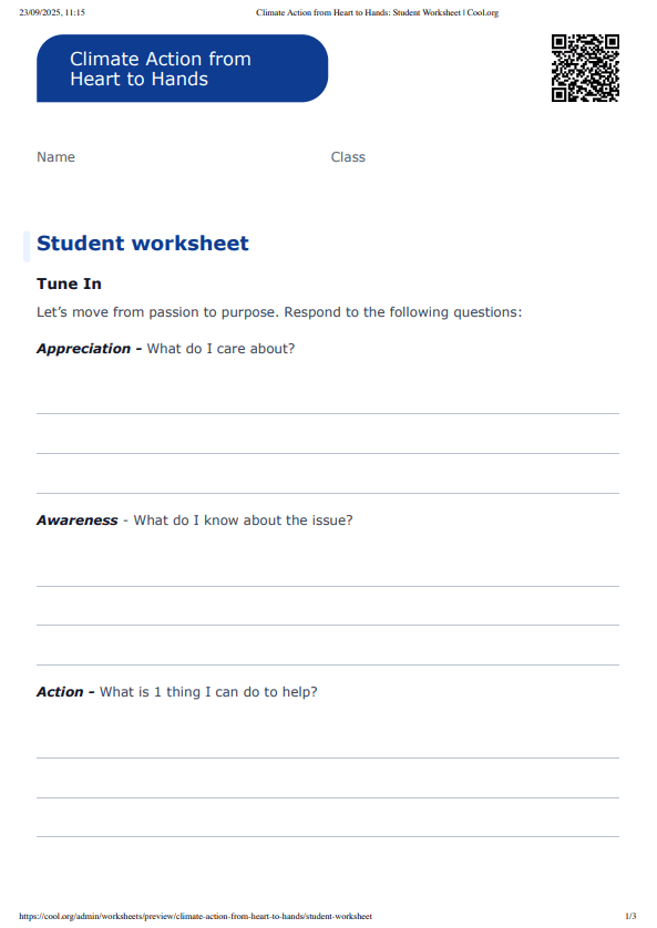 Sample Worksheet