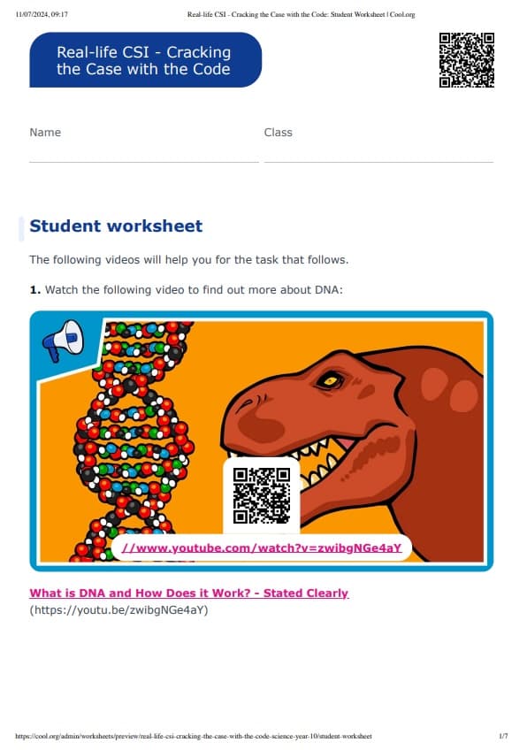 Sample Worksheet