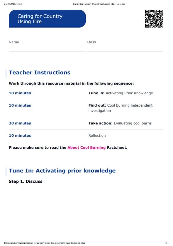 Sample Worksheet