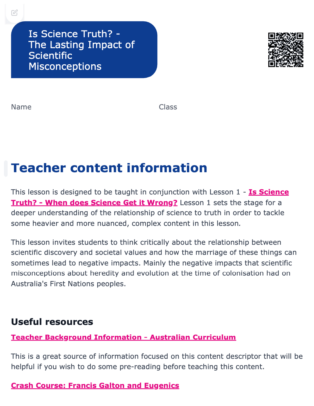 Sample Worksheet