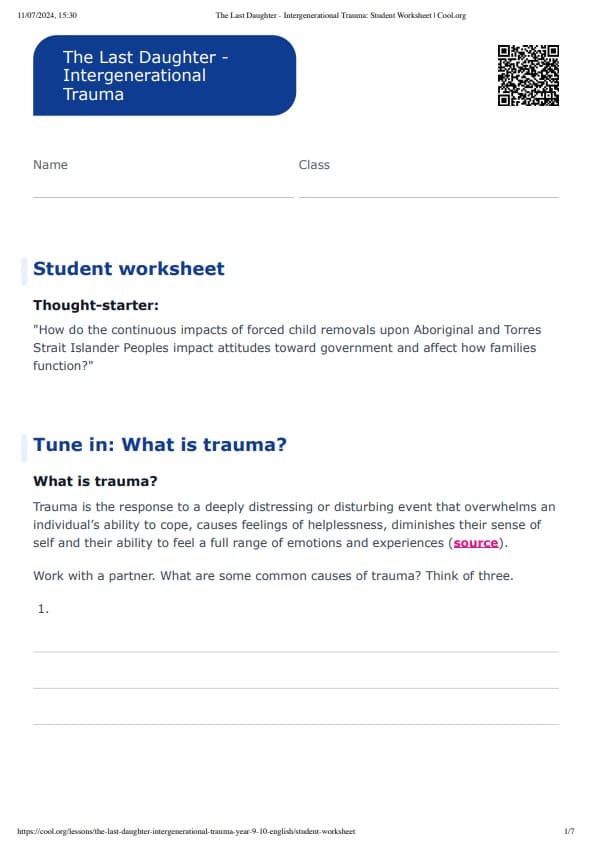 Sample Worksheet