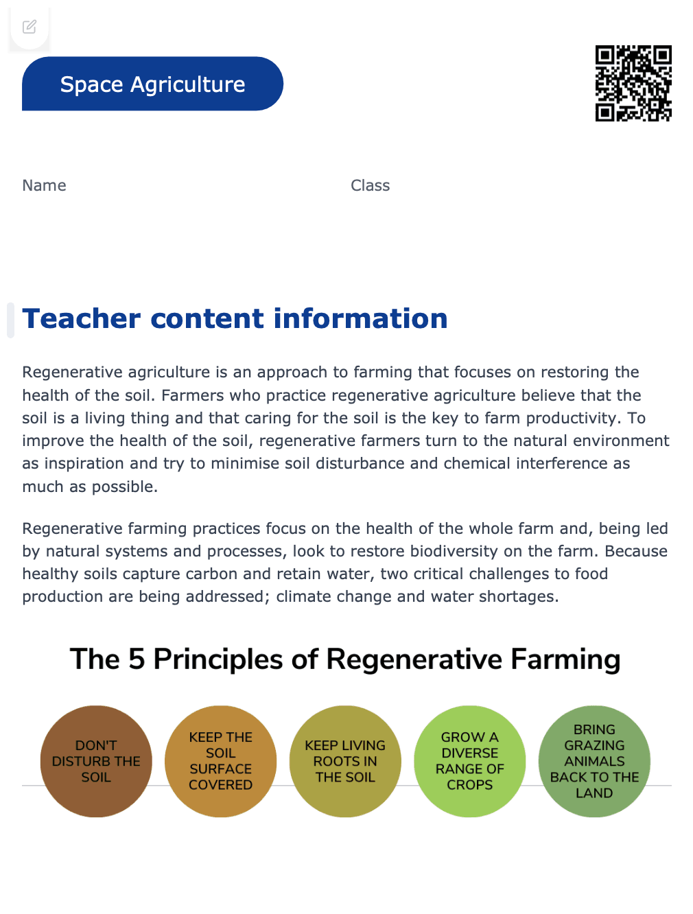 Sample Worksheet