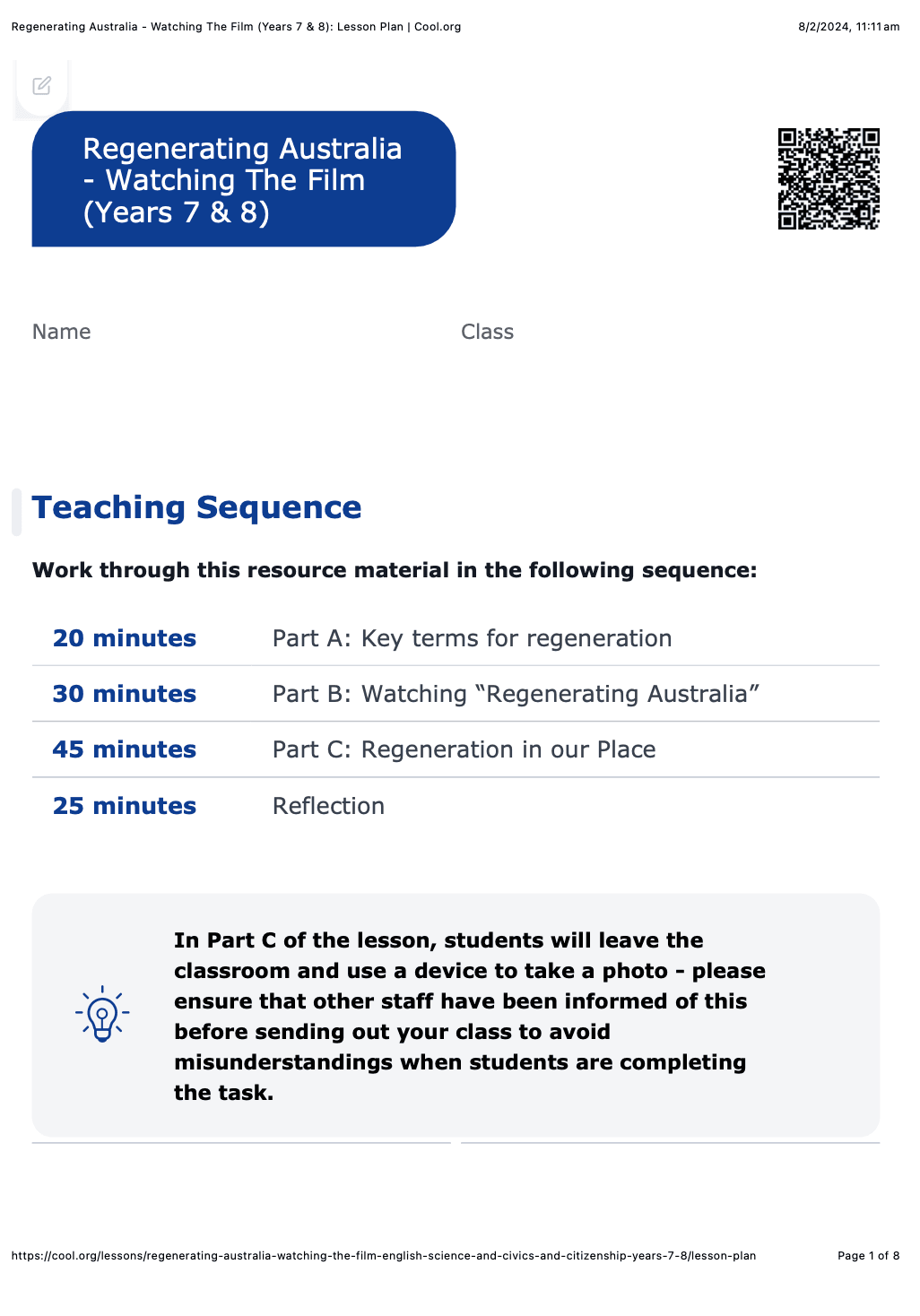 Sample Worksheet