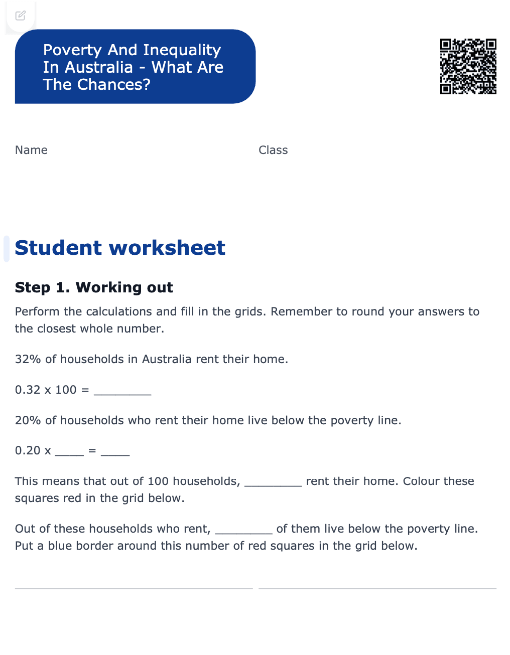 Sample Worksheet