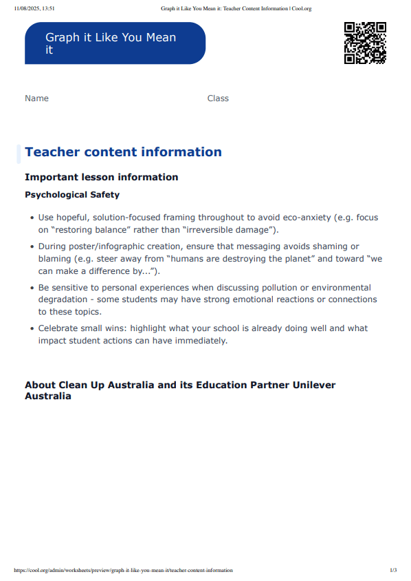 Sample Worksheet